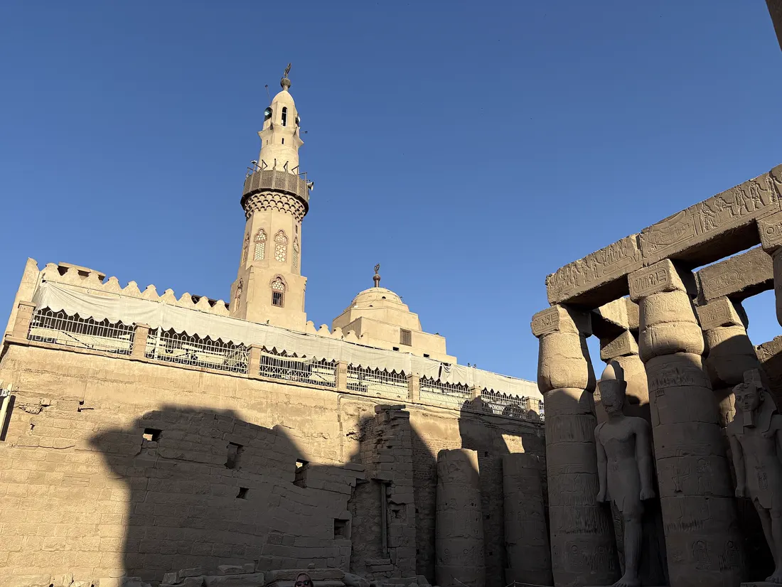 Luxor Temple with the Abu Haggag Mosque above it