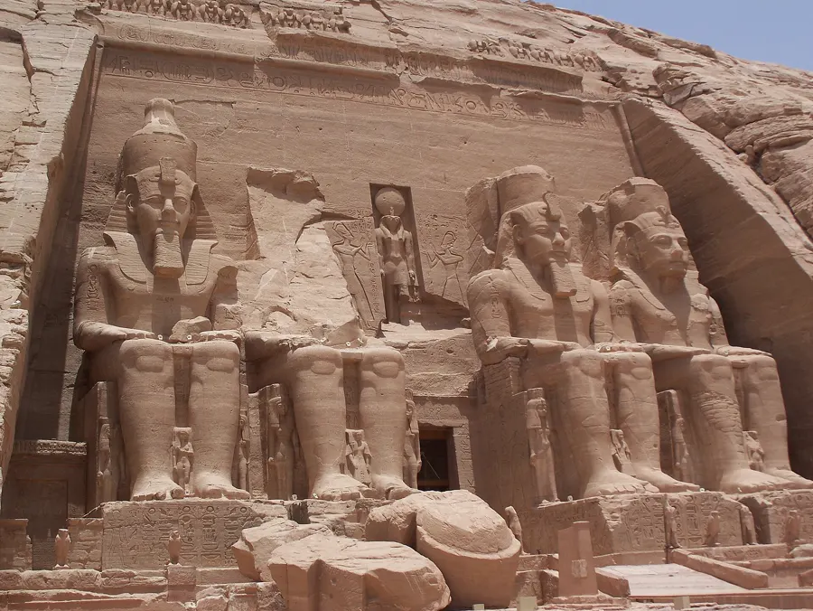 The temples of Abu Simbel on Lake Nasser