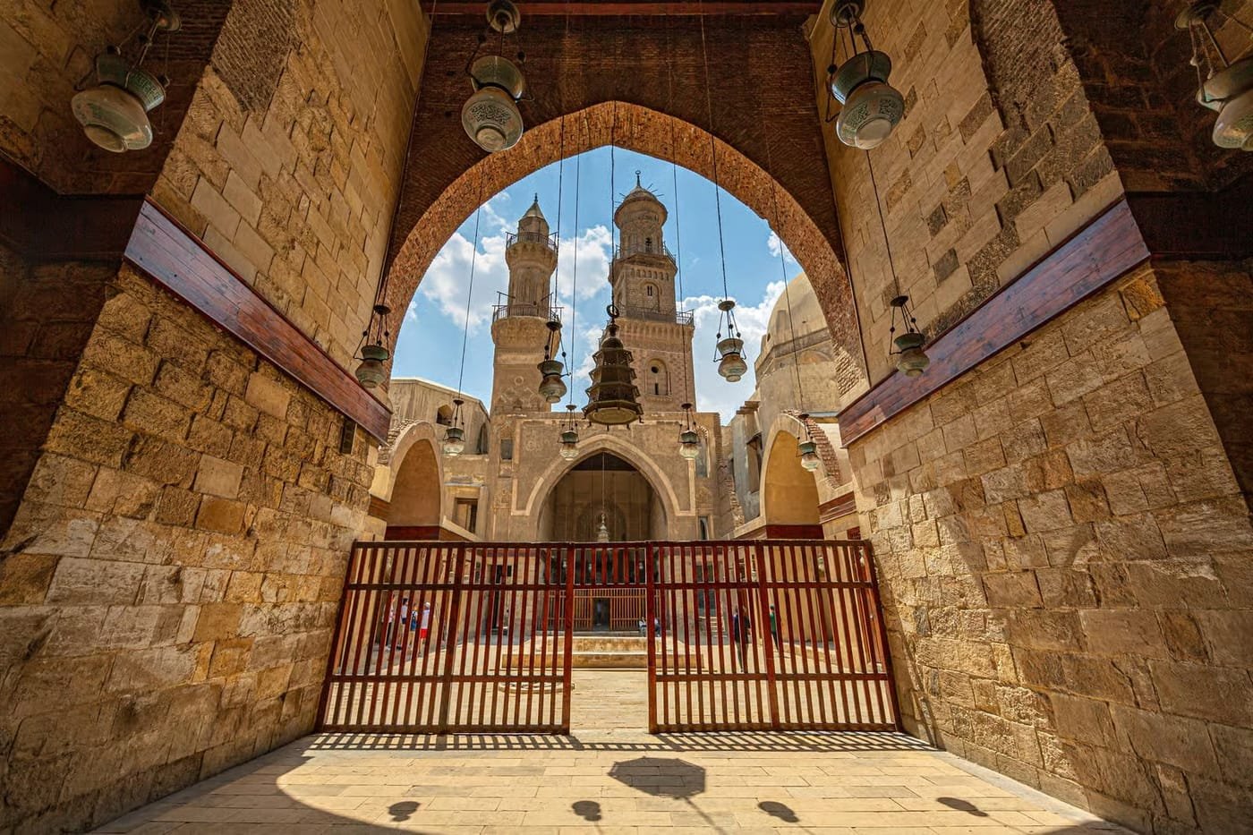 Islamic Cairo historic mosque and minarets