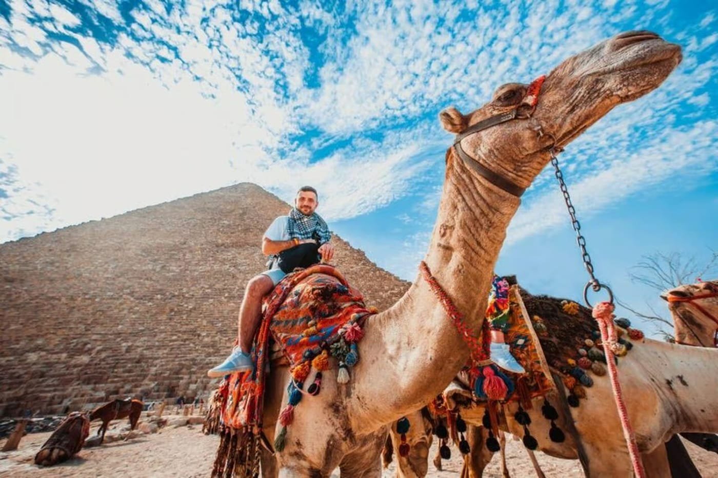Camel ride at the Giza Pyramids