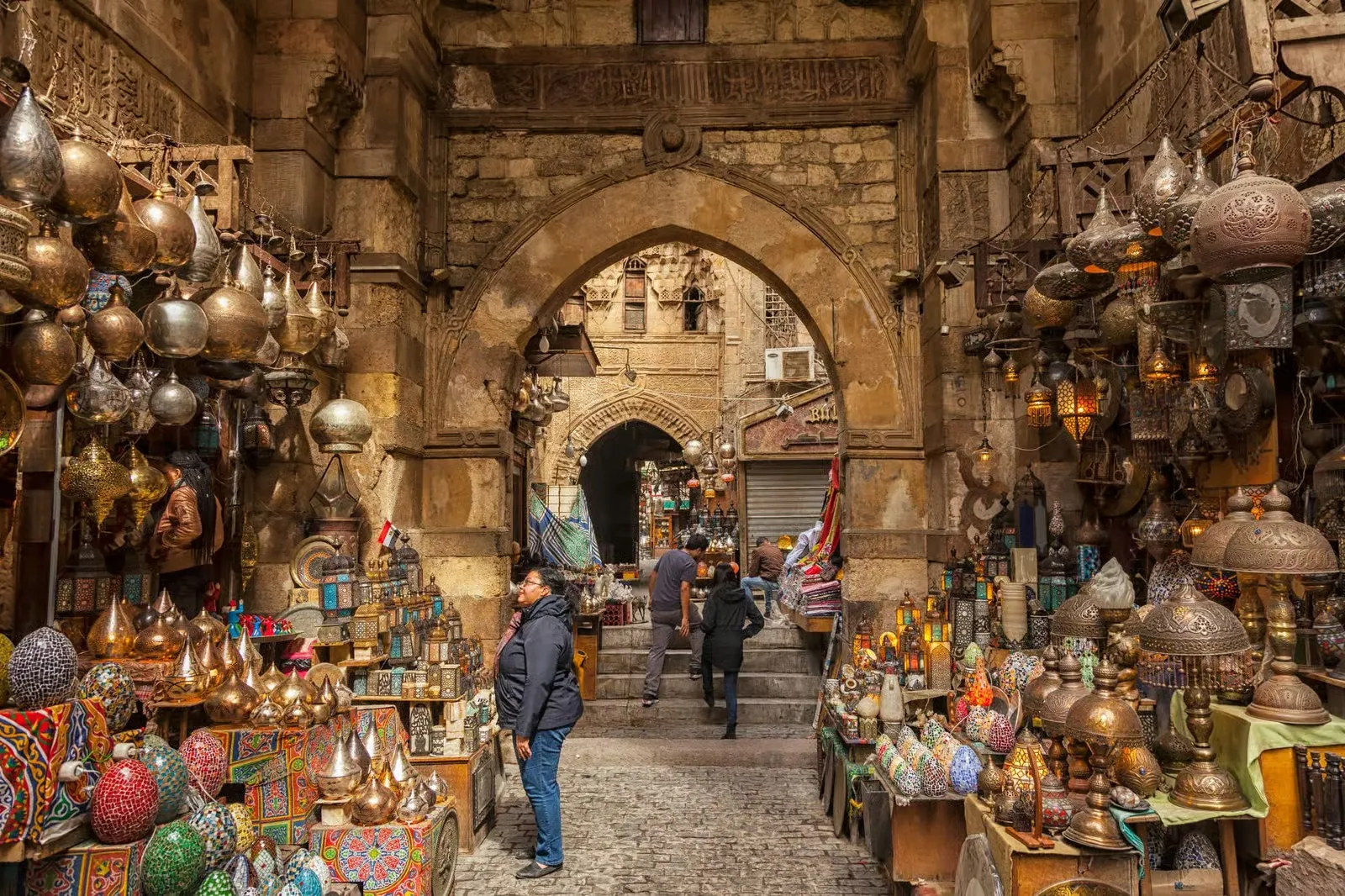A market alley near Al-Muizz Street