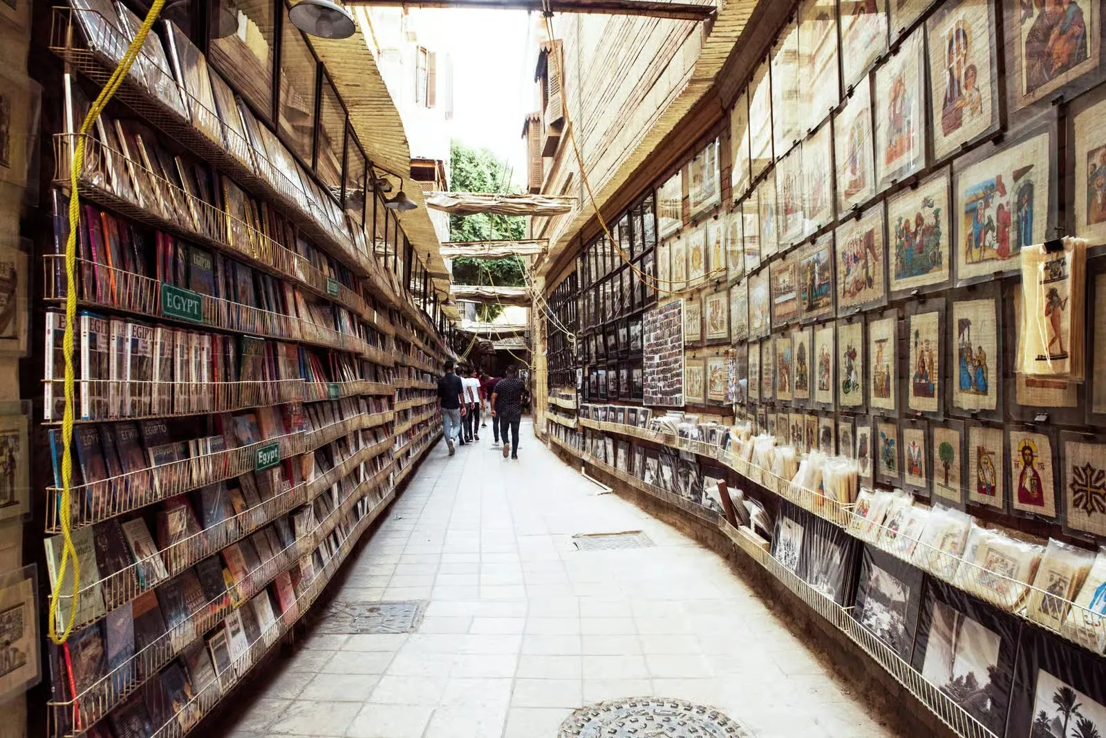 A souvenir alley in Old Cairo
