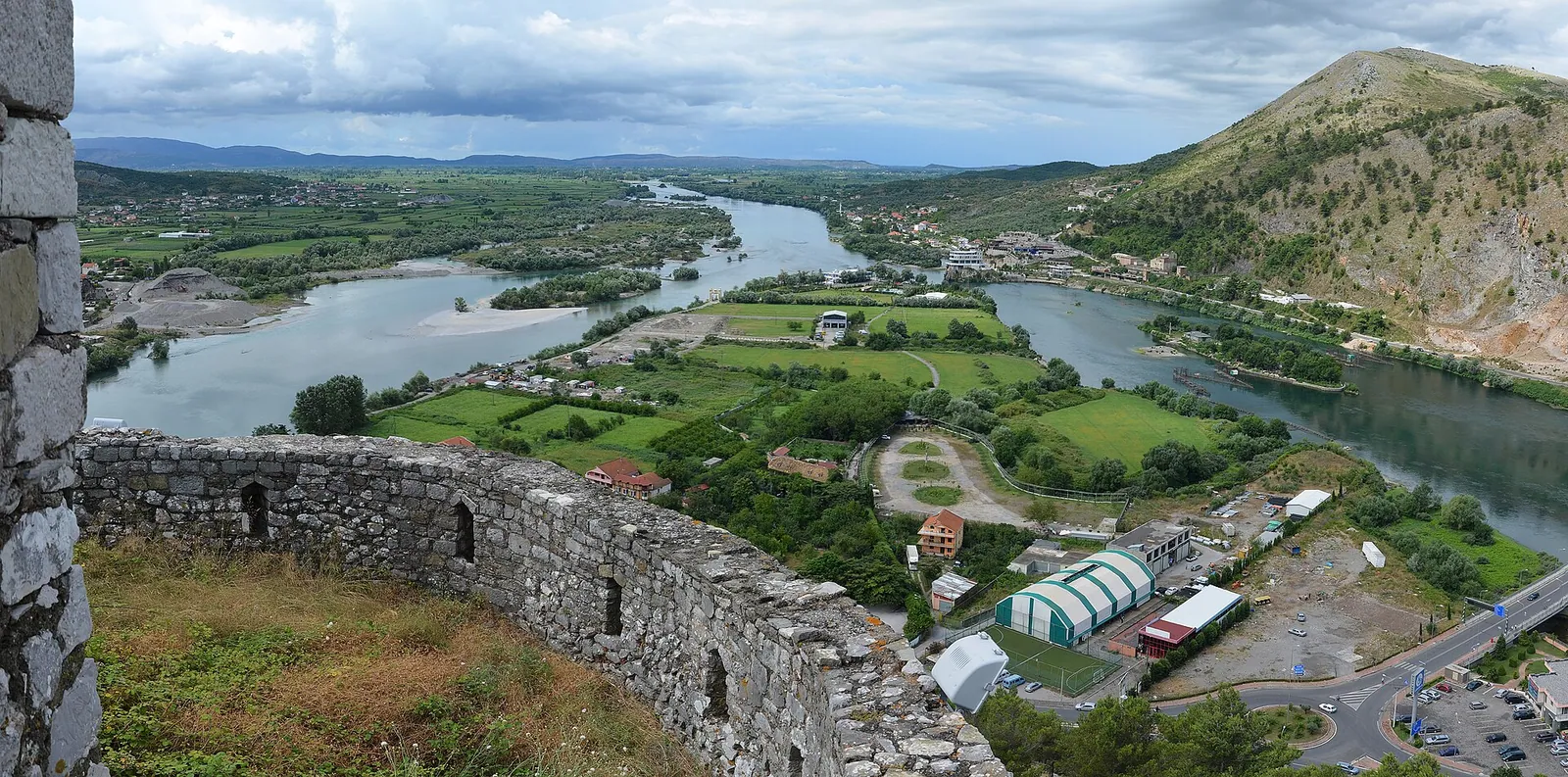 Shkodër from Rozafa Castle