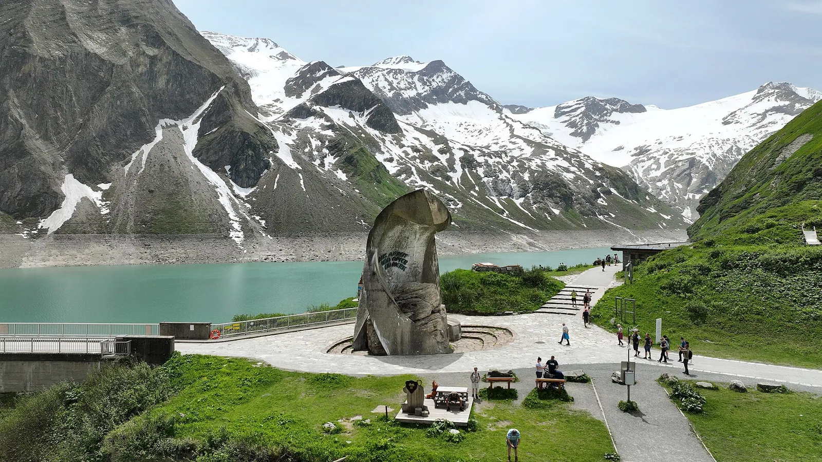 Mooserboden reservoir above Kaprun