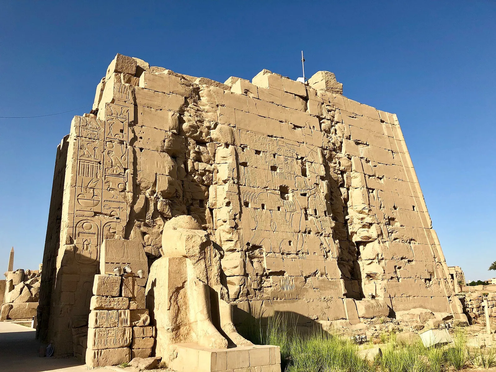 stock free/luxor/luxor 173 pylon remnant precinct of amun ra karnak temp - Egypt Multi-City Tour: Cairo, Luxor & As