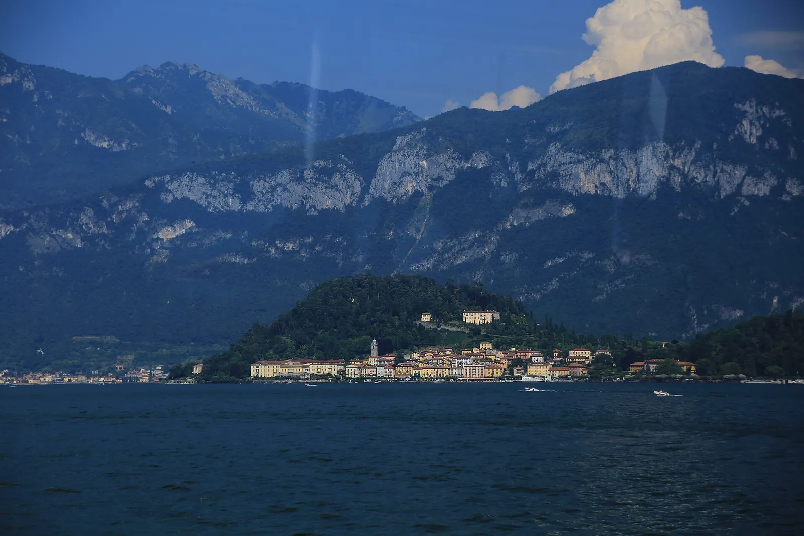 Bellagio on its promontory on Lake Como, Italy
