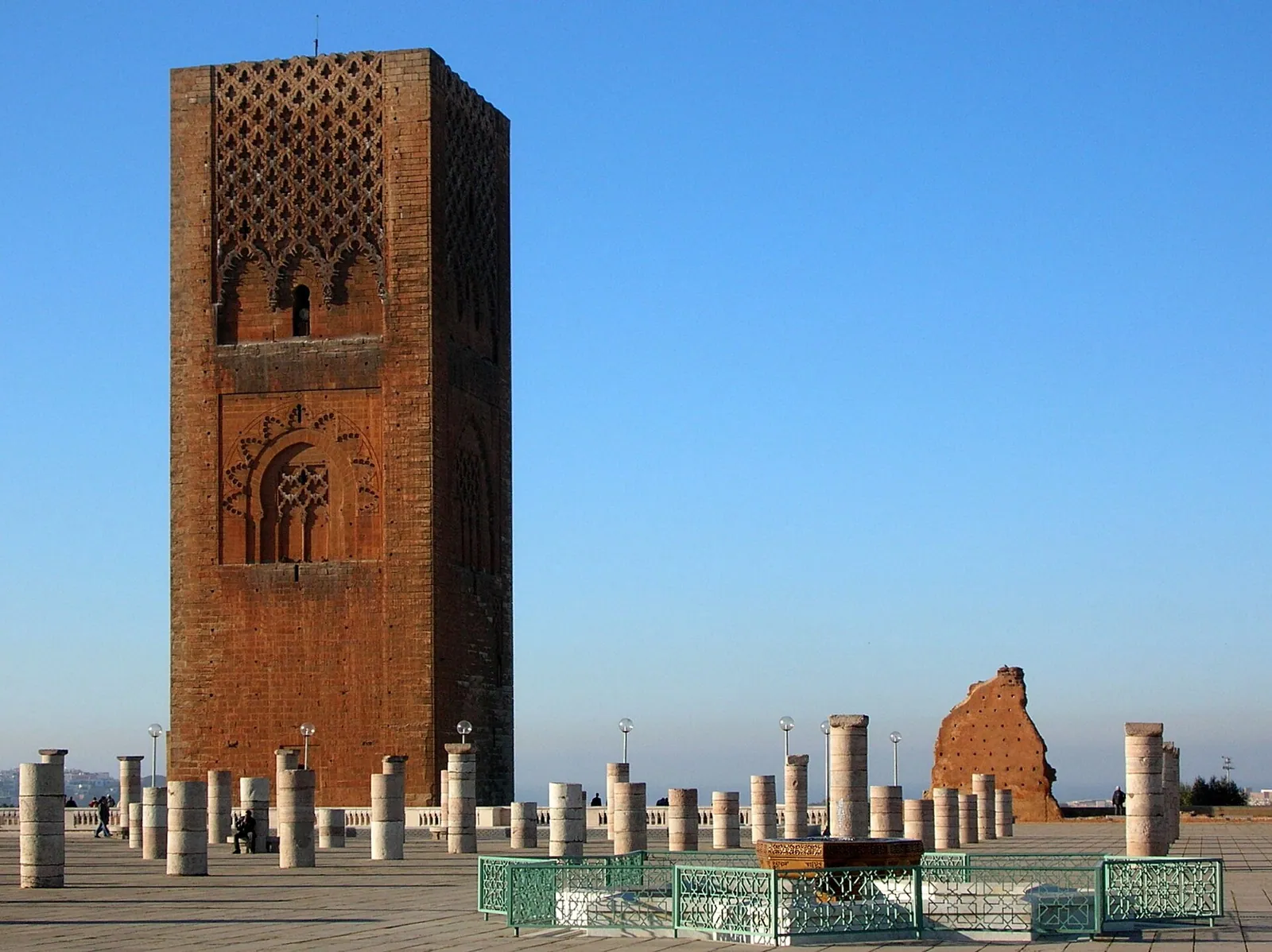 The Hassan Tower and its columns in Rabat, Morocco