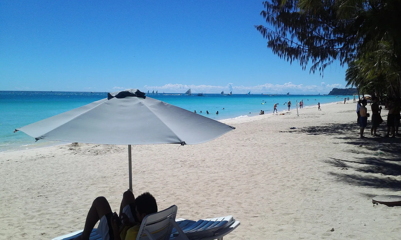 White Beach on Boracay island, Philippines
