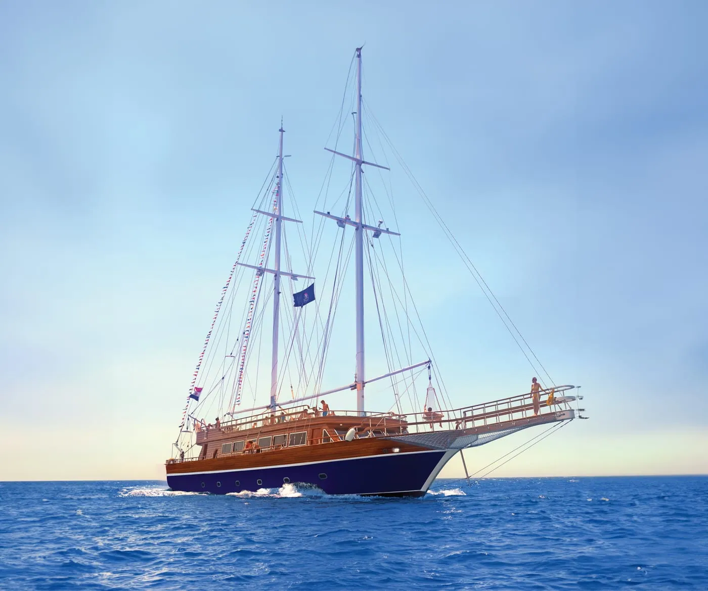 A sailing boat on the Red Sea off Hurghada