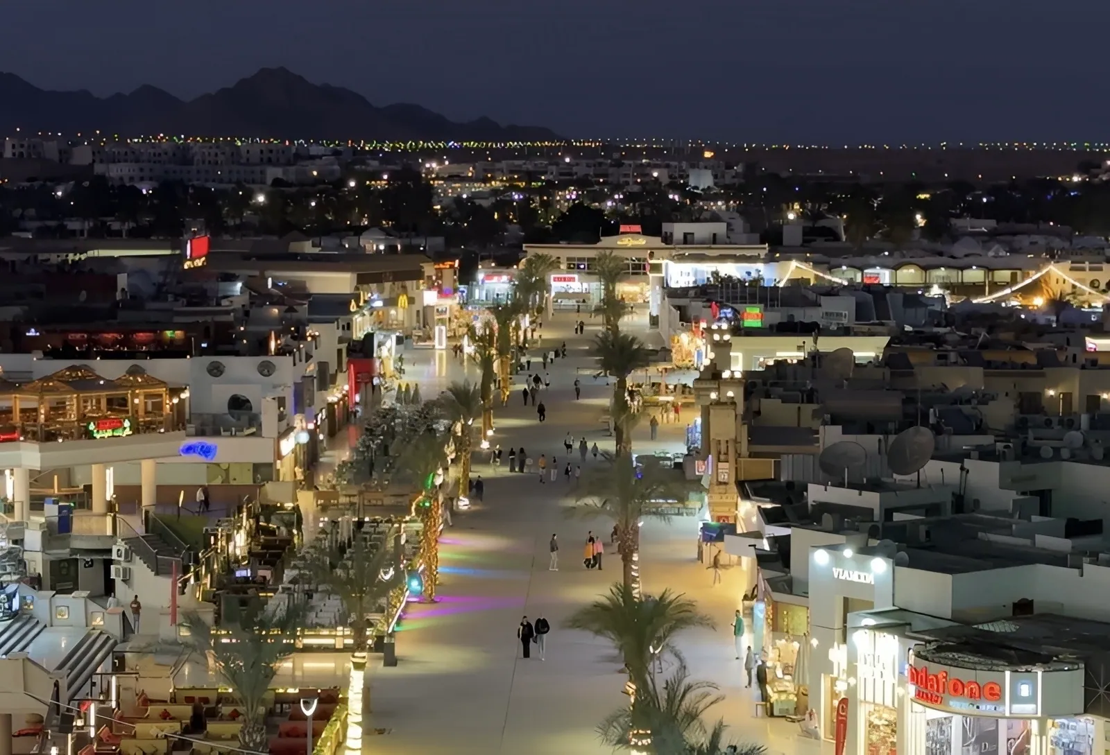 Naama Bay, Sharm El Sheikh, at night