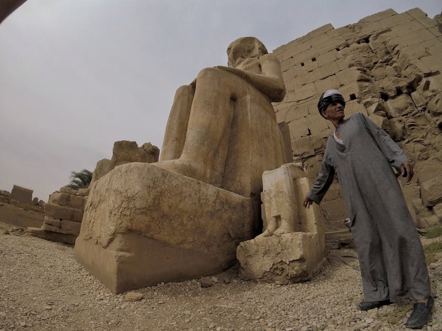 Ahmose Travel certified guide at Karnak Temple Luxor Egypt